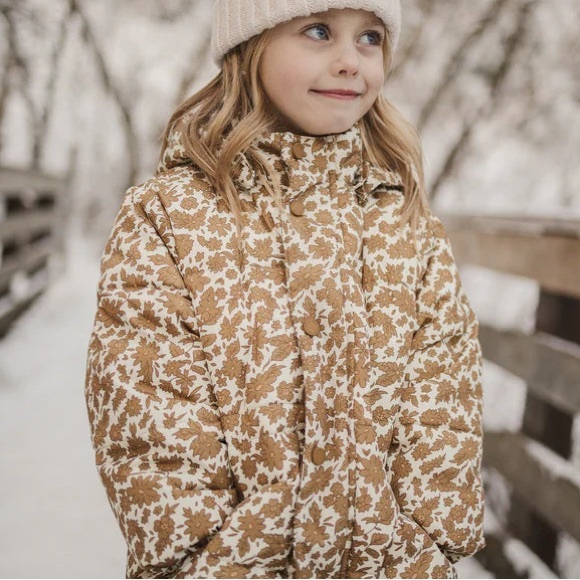 Rylee + Cru Puffer Jacket Golden Gardens - Picture 2 of 3